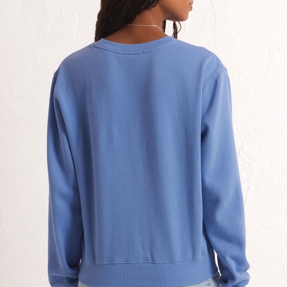 Classic Crew Sweatshirt Blue Isle - Picture 2 of 2
